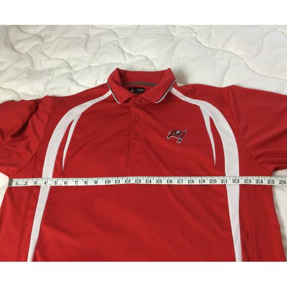 Tampa Bay Buccaneers Embroidered Button Up Polo Mens XL - Picture 8 of 10